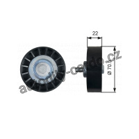 Vratná/vodící kladka, klínový žebrový řemen GATES T36607
