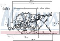 Ventilátor chladiče NISSENS 85210