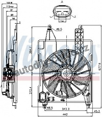 Ventilátor chladiče NISSENS 85706