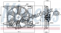 Ventilátor chladiče NISSENS 85708