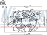 Ventilátor chladiče NISSENS 85217