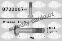 Šroub řemenice SASIC 8700007
