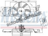 Ventilátor chladiče NISSENS 85712