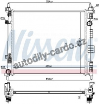 Chladič motoru NISSENS 68752
