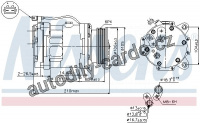 Kompresor klimatizace NISSENS 89088