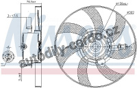 Ventilátor chladiče NISSENS 85716