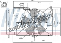 Ventilátor chladiče NISSENS 85227
