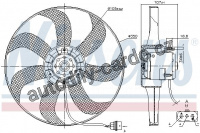 Ventilátor chladiče NISSENS 85725