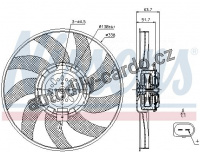 Ventilátor chladiče NISSENS 85727