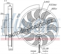 Ventilátor chladiče NISSENS 85731