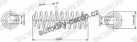 Pružina tlumiče pérování MONROE (MOSP0981, MO SP0981), přední  - BMW 5 Touring
