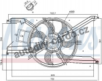 Ventilátor chladiče NISSENS 85243