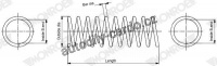 Pružina tlumiče pérování MONROE (MOSP3321, MO SP3321), přední  - PEUGEOT 206 (98-)