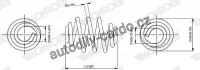 Pružina tlumiče pérování MONROE (MO SN3609)