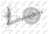 Spojka, větrák chladiče NRF 49583