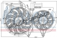 Ventilátor chladiče NISSENS 85247