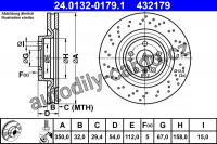 Brzdový kotouč ATE 24.0132-0179 (AT 432179)