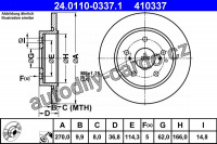 Brzdový kotouč ATE 24.0110-0337 (AT 410337)