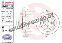 Brzdový kotouč BREMBO 08.C307.11