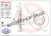 Brzdový kotouč BREMBO 09.7629.10 - nahrazen 09.7629.11 Brzdový kotouč BREMBO 09.7629.10 - nahrazen 09.7629.11