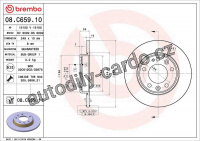 Brzdový kotouč BREMBO 08.C659.11