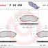 Sada brzdových destiček BREMBO P54032 - NISSAN Sada brzdových destiček BREMBO P54032 - NISSAN