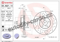 Brzdový kotouč BREMBO 09.A921.1X