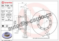 Brzdový kotouč BREMBO 09.7164.10 - MAN