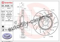 Brzdový kotouč BREMBO 09.A426.1X