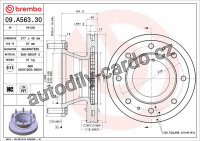 Brzdový kotouč BREMBO 09.A563.30