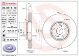 Brzdový kotouč BREMBO 09.9818.10 - RENAULT