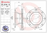 Brzdový kotouč BREMBO 09.9746.10 - VOLVO