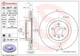 Brzdový kotouč BREMBO 09.8877.31