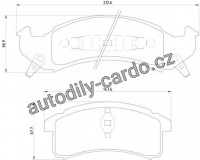 Sada brzdových destiček BREMBO P09002 - CADILLAC, CHEVROLET Sada brzdových destiček BREMBO P09002 - CADILLAC, CHEVROLET