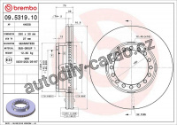 Brzdový kotouč BREMBO 09.5319.10