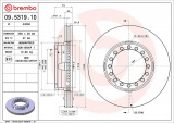 Brzdový kotouč BREMBO 09.5319.10