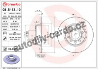 Brzdový kotouč BREMBO 08.B413.11