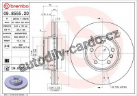 Brzdový kotouč BREMBO 09.8555.21