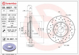 Brzdový kotouč BREMBO 09.8601.1X
