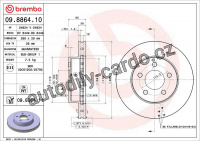 Brzdový kotouč BREMBO 09.8864.11