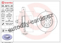 Brzdový kotouč BREMBO 08.A915.21