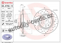 Brzdový kotouč BREMBO 08.A759.1X