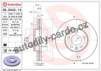Brzdový kotouč BREMBO 09.9442.11