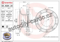 Brzdový kotouč BREMBO 09.A594.20