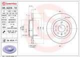 Brzdový kotouč BREMBO 08.A224.10 - FIAT