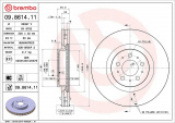 Brzdový kotouč BREMBO 09.8614.11 - VOLVO