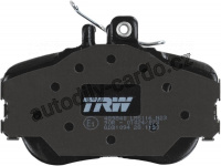 Sada brzdových destiček TRW GDB1094 - MERCEDES W202 C