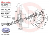 Brzdový kotouč BREMBO 09.5673.1X
