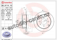 Brzdový kotouč BREMBO 08.A114.11