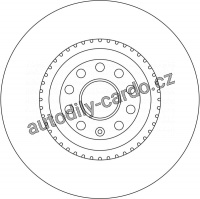 Brzdový kotouč TRW DF4350S - VW PASSAT, AUDI A3